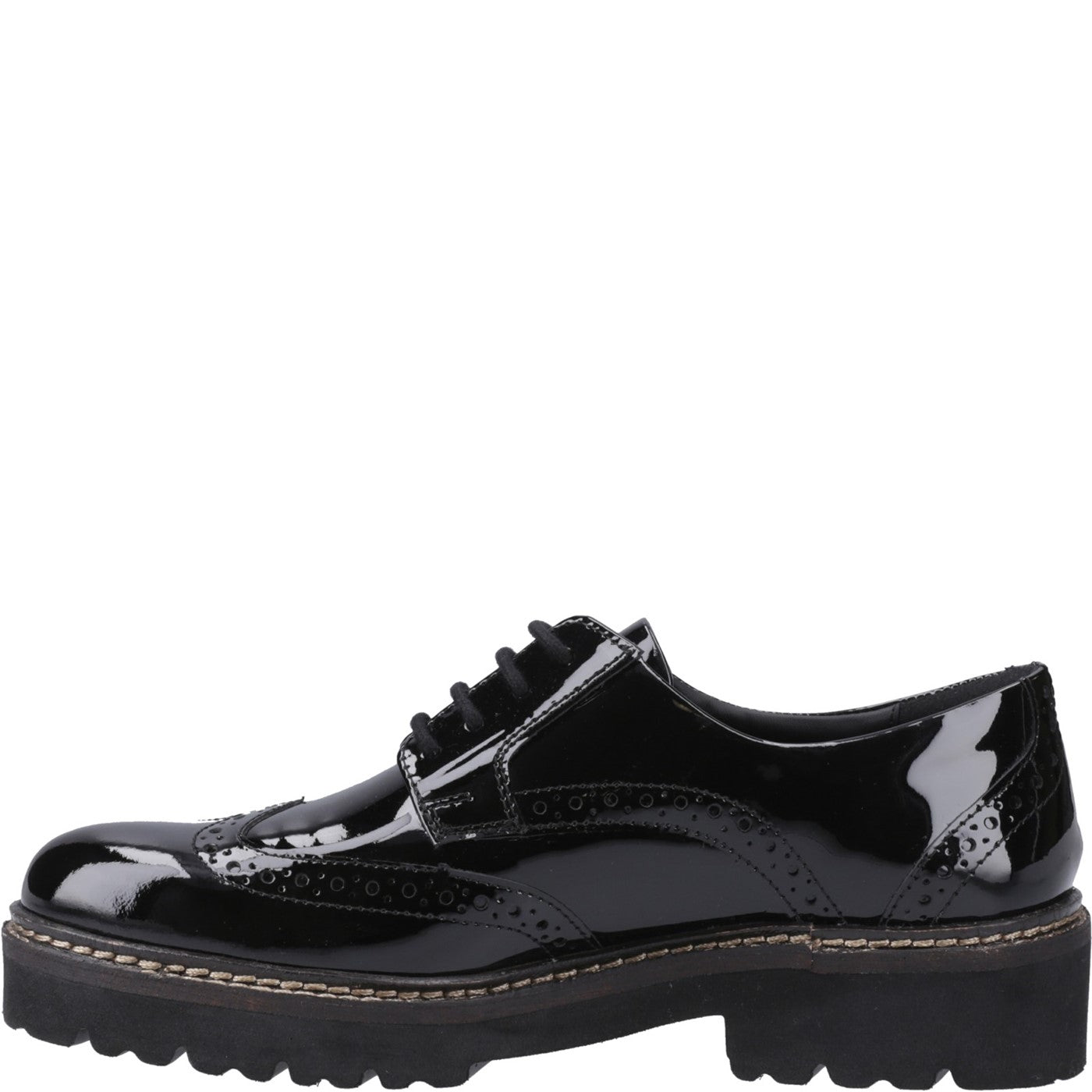 Women's Kortney Brogues Black Patent