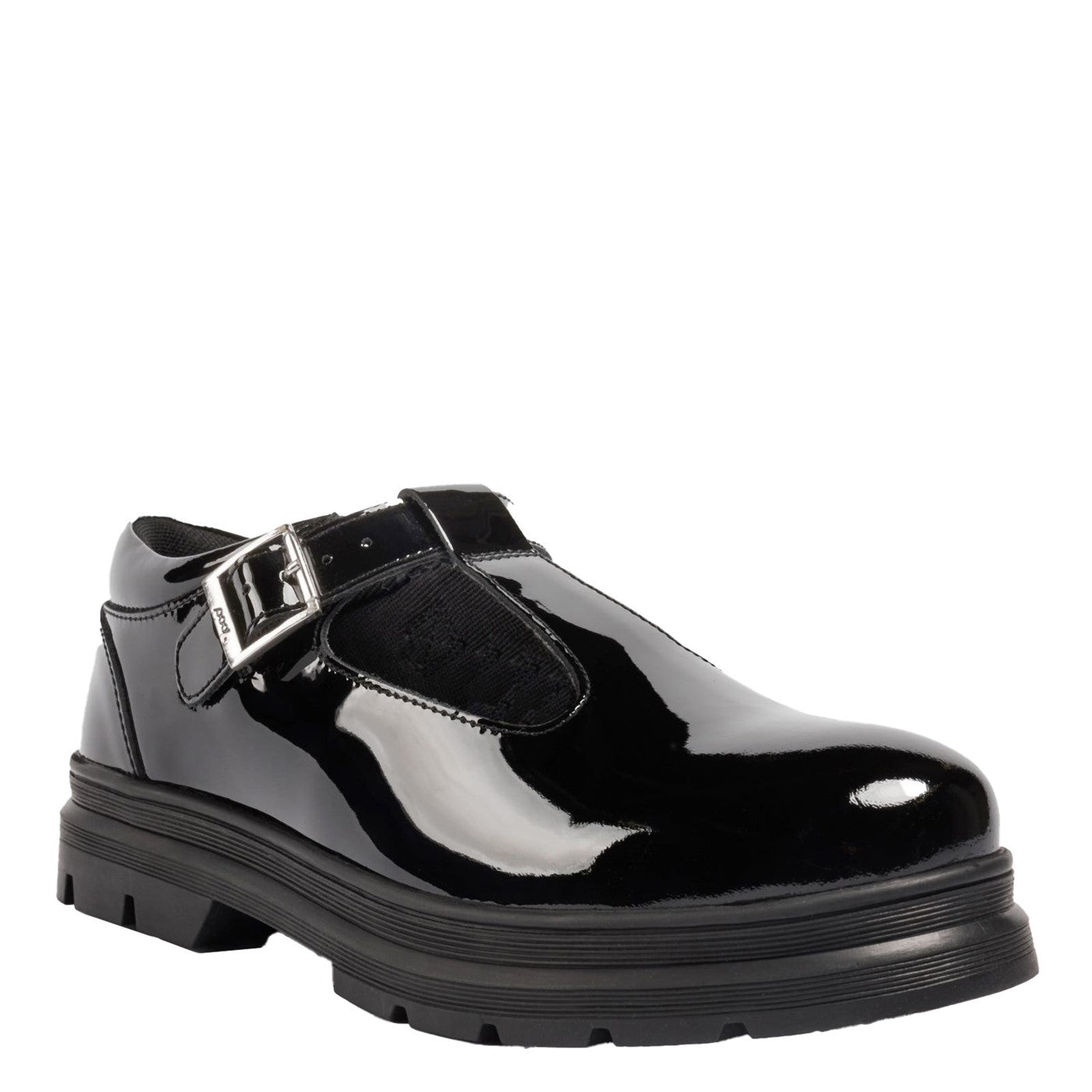 Pod Emilie Senior School Shoes Black Patent