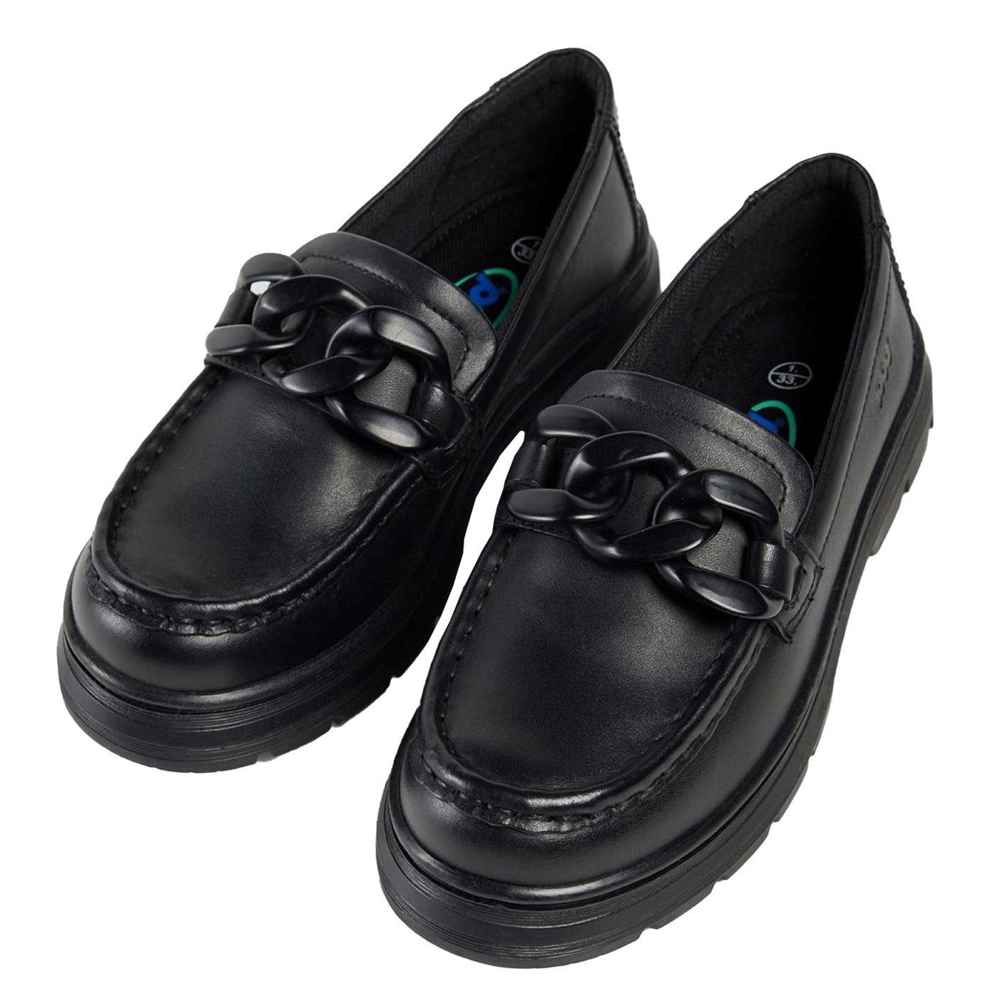 Girls' Mina Loafer Senior School Shoes Black
