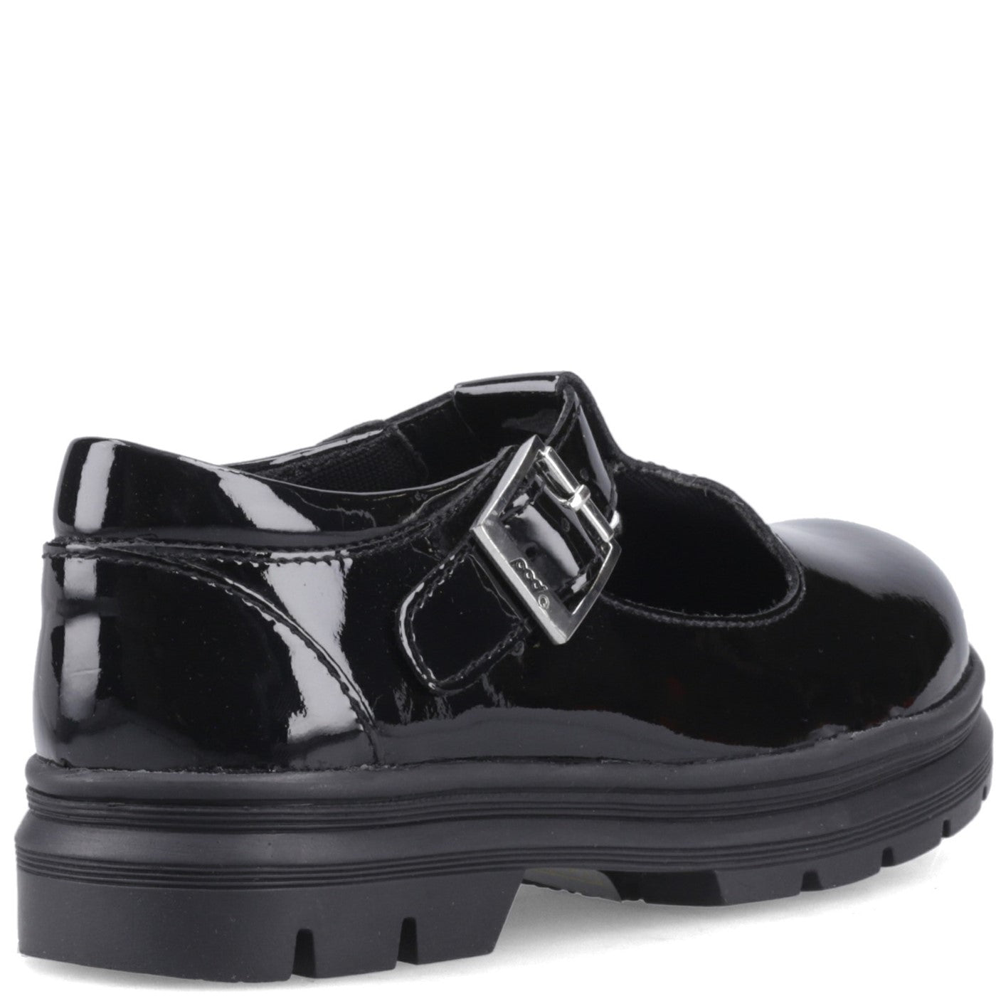 Girls' Emilie Junior School Shoes Black Patent