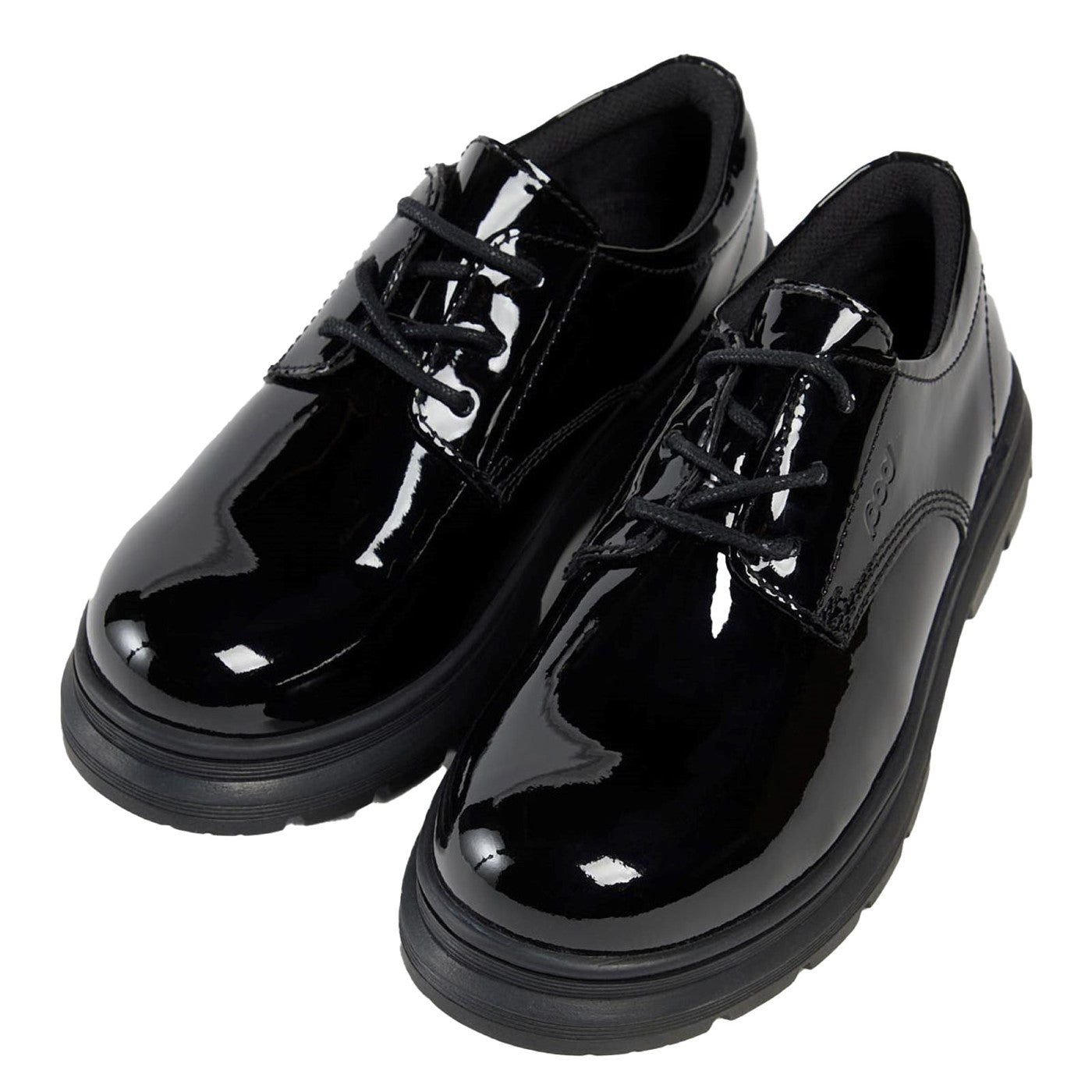 Girls' Irene Junior School Shoes Black Patent