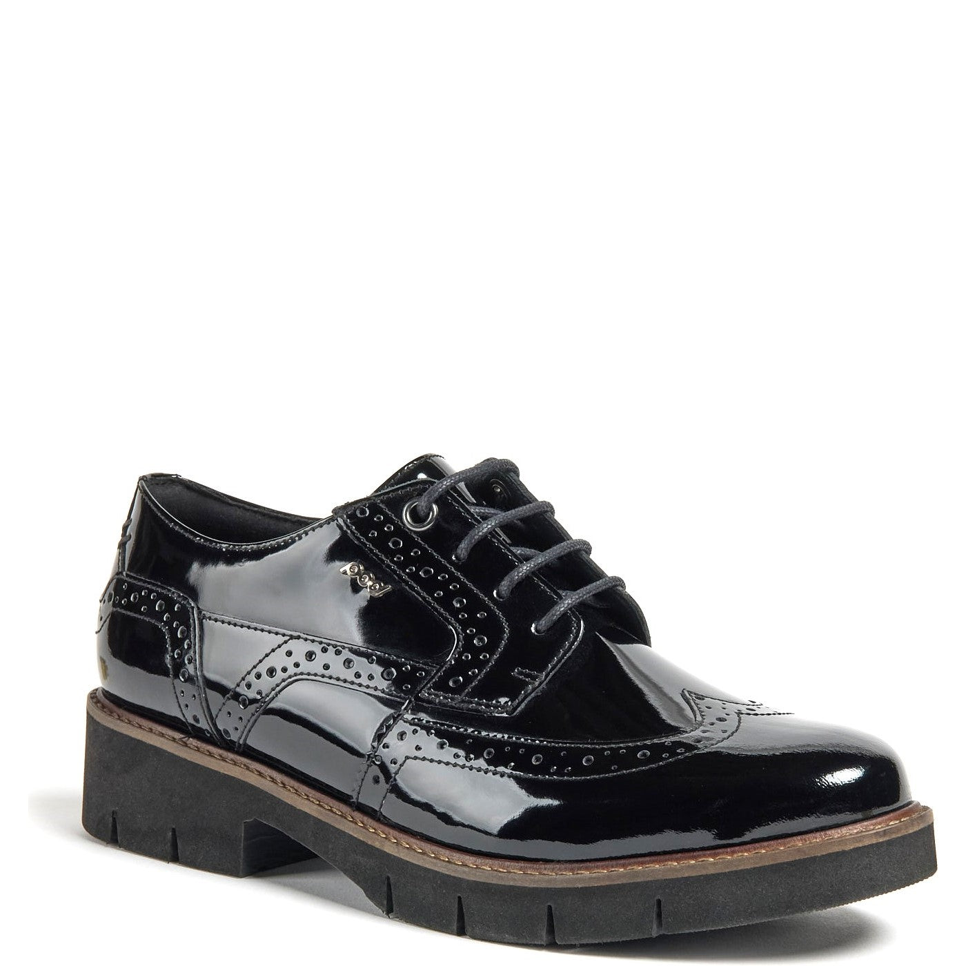 Women's Kacey Brogues Black Patent