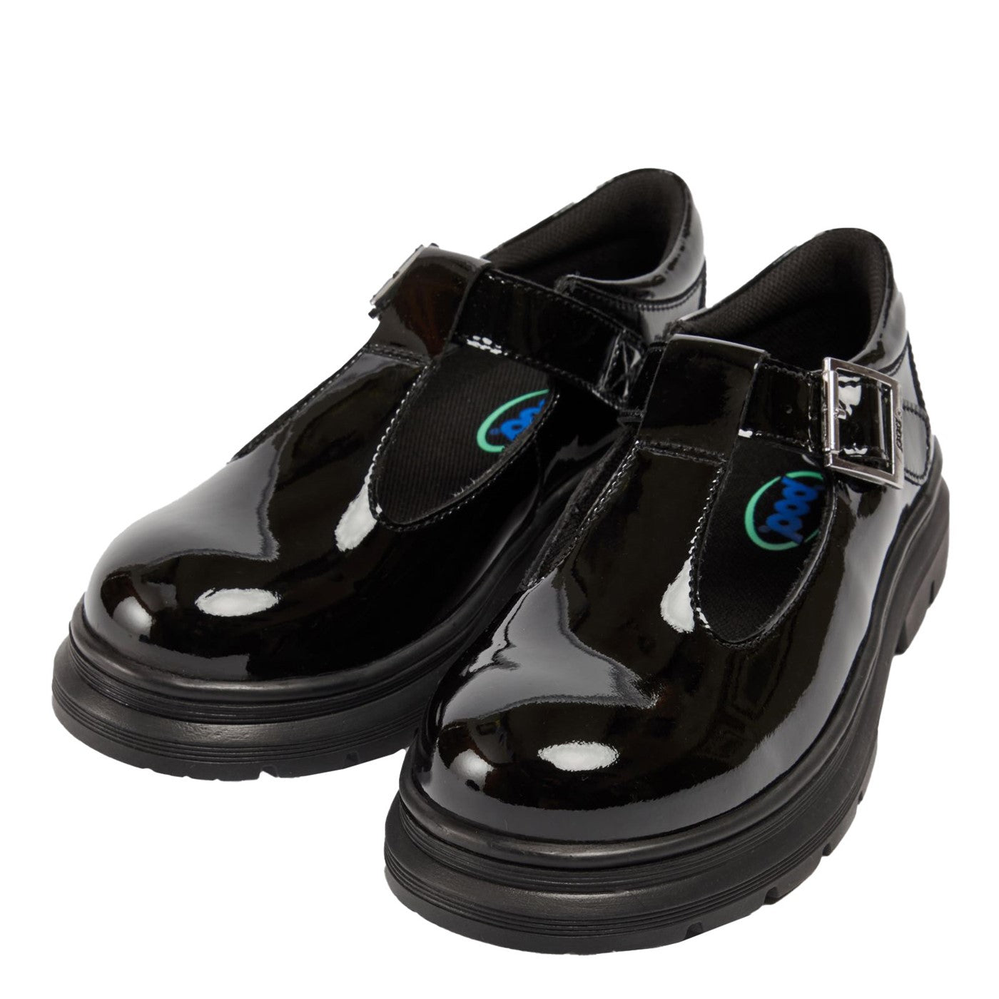 Girls' Emilie Senior School Shoes Black Patent