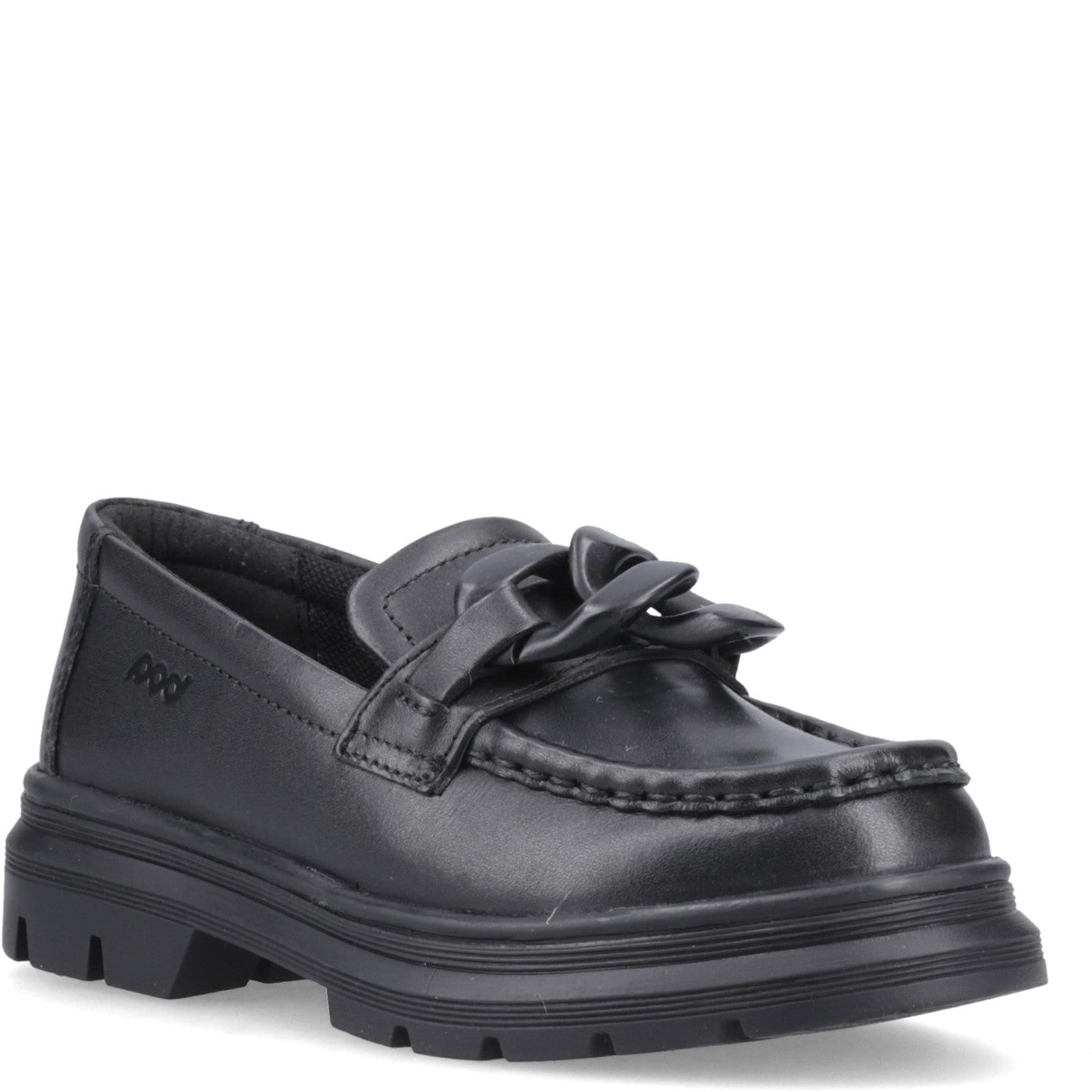 Girls' Mina Loafer Junior School Shoes Black