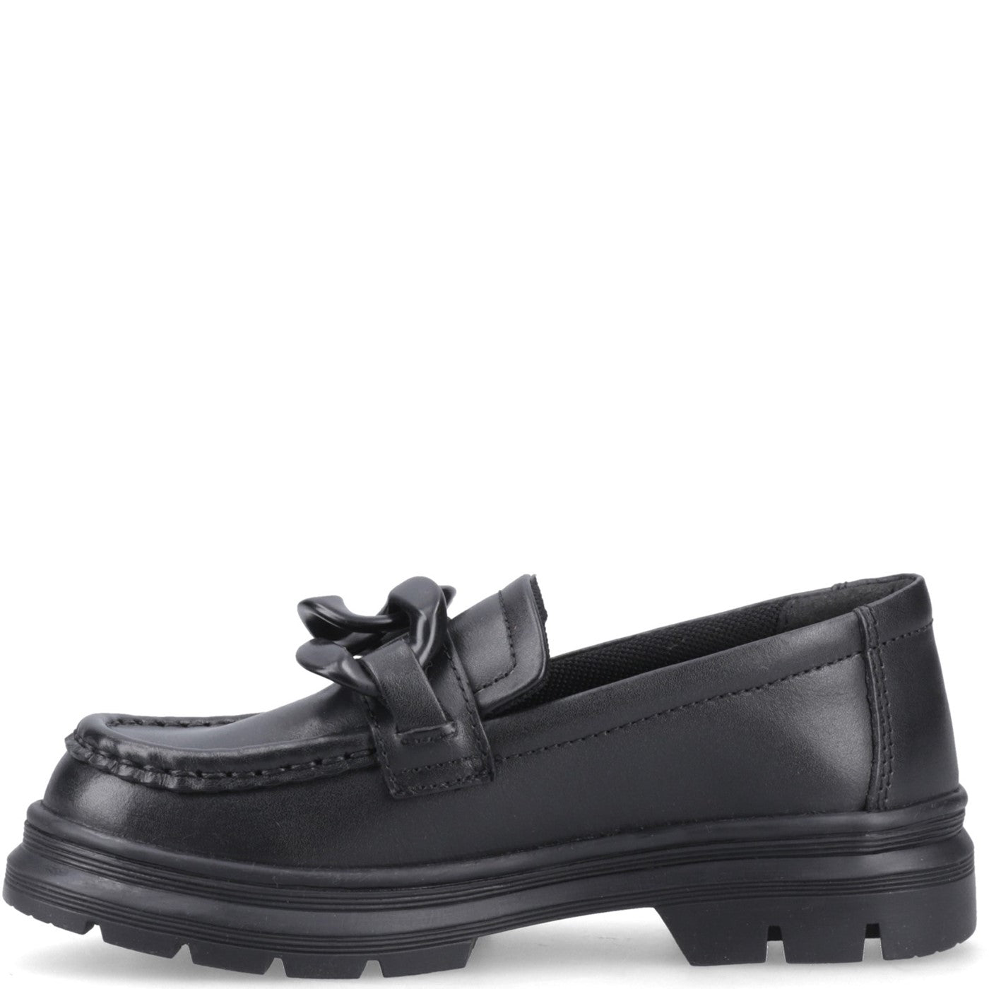 Girls' Mina Loafer Junior School Shoes Black